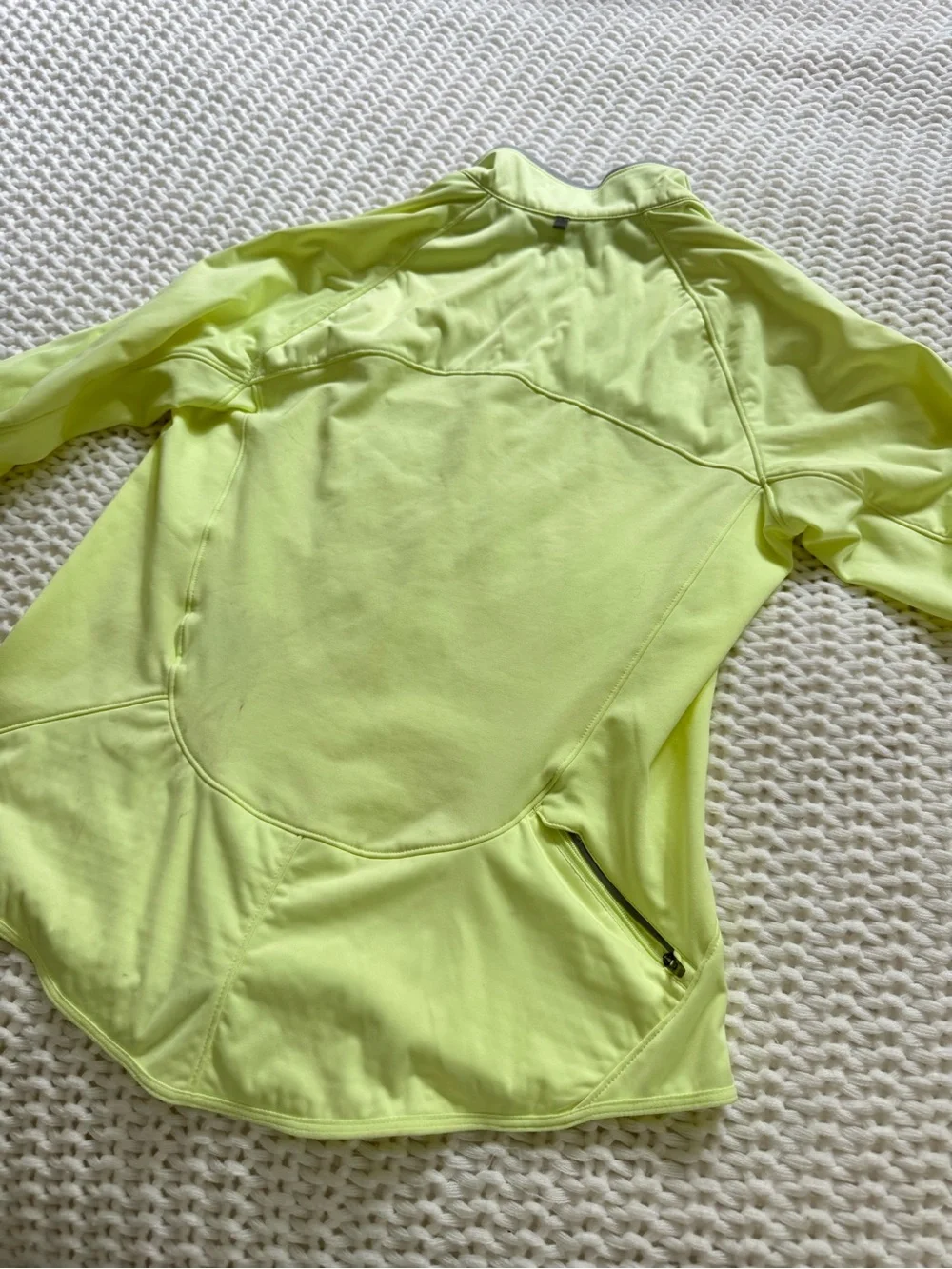 Nike Women's Neon Yellow Full-Zip Training Jacket with Reflective Accent